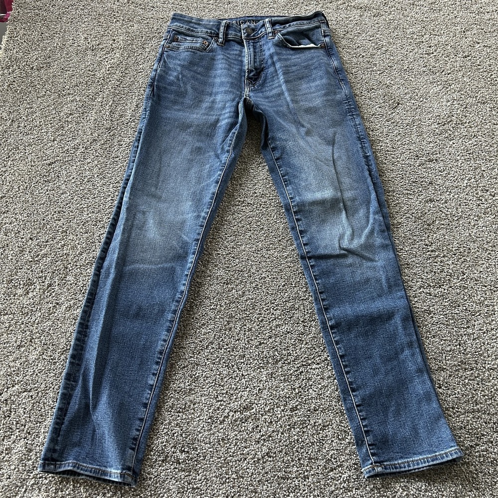 American Eagle Outfitters Airflex+ Skinny Jeans Mens 29x32 Blue Denim Stretch